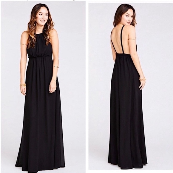 SHOW ME YOUR MUMU Amanda Maxi Dress Black - Picture 1 of 4